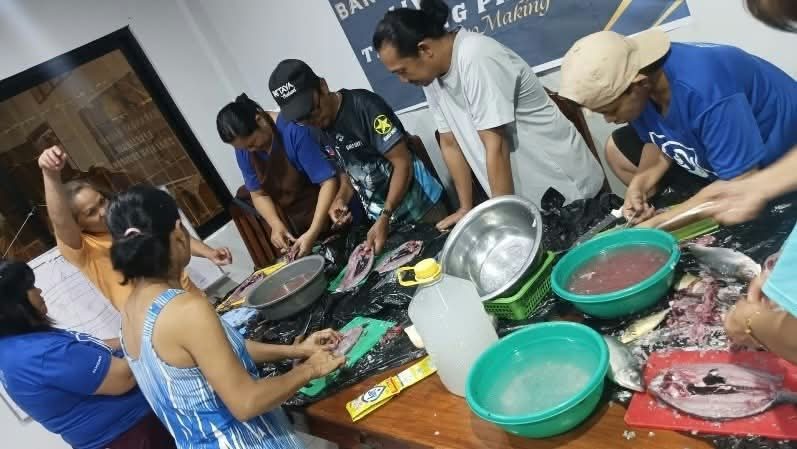 Livelihood training: fish processing